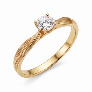 Bague de fiançailles pour femme en or plaqué or avec diamant de laboratoire taille marquise en platine, style tendance - Product Image 5