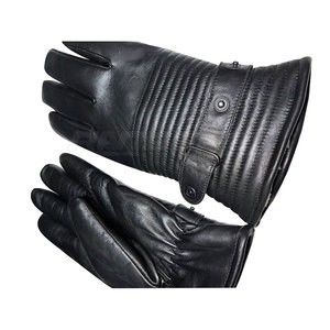 Gants de conduite en cuir de mouton, confortables, durables, avec revers en sergé, qualité supérieure, gants de conduite classiques pour voitures - Product Image 5