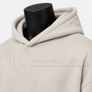 Sweat-shirt à capuche pour homme 100% coton French Terry Coupe classique Imprimé lettres sur la manche droite Vêtement décontracté pour l'automne - Product Image 6