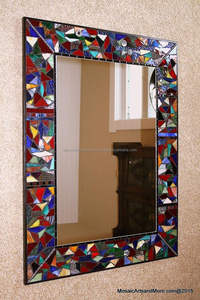 Handmade <b>Mosaic</b> Glass Wall <b>Mirror</b> for Wall Bathroom Hotel and Restaurants Wall Decoration From India - Product Image 2