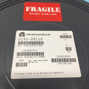 AMAT 0190-09118 <b>Seal</b>, Hybrid Quartz Window, 127510 - Trusted Global Legacy Semiconductor Equipment and Parts at - Product Image 1