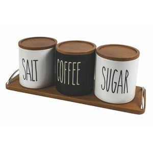 Quality storage canisters in metal offering dependable preservation practical convenience and long term kitchen utility - Product Image 1