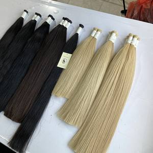 Extensions de cheveux Remy naturels vierges non traités, 100% humains, cuticules alignées, en vrac, vente en gros - Product Image 2