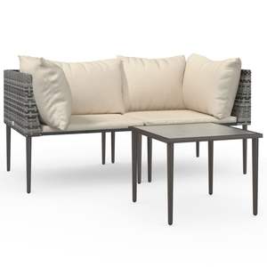 Ensemble de salon de jardin gris beige - Product Image 2