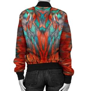 Veste universitaire légère de haute qualité pour les femmes conception de logo personnalisé impression complète Style Letterman décontracté imperméable rue - Product Image 2