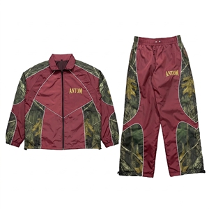 Reflective Stripe Blank Windbreaker Tracksuit - Breathable Mesh - Custom Logo B2B Manufacturer - Product Image 1