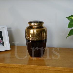 Urne funéraire en bronze pour adultes, taille moyenne, pour cendres, souvenir commémoratif, design élégant - Product Image 4