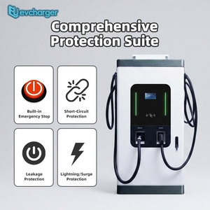 เครื่องชาร์จ Evcharger 480kW แบบเร็วพิเศษ DC ชนิด CCS2 สำหรับรถบรรทุกหนักและยานพาหนะจำนวนมาก สีขาว แบบติดตั้งบนพื้น - Product Image 3