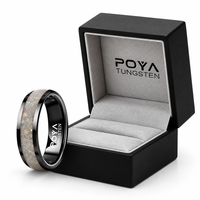 Bague de mariage pour homme en tungstène noir de 8 mm avec incrustation de pierres concassées d'opale blanche galaxie, polie et biseautée, ajustement confortable, vente en gros