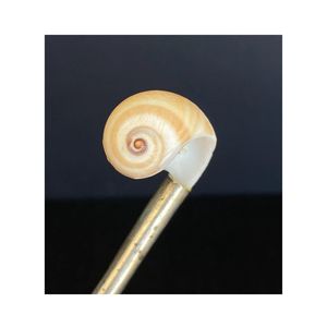 Heart-Shaped Mother of Pearl shell Spoon With Metal Handle Handmade Minimalist Design For Dessert Serving - Product Image 6