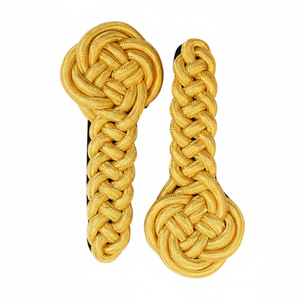 Plaques d'épaule torsadées en fil d'or réglables de haute qualité |   Épaulettes professionnelles pour uniformes d'équipement de défense personnelle - Product Image 3