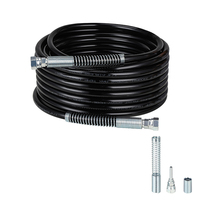 Tuyau de pulvérisation sans air renforcé à double tressage PA/PE haute pression 1/2" 3/4" 1" avec service de découpe pour les industries agricoles