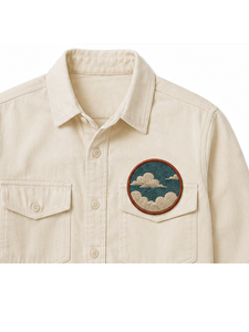 Luxury Custom Brand Logo Woven Embroidery Patch Fabric Applique Embroidered Safety <b>Pin</b> Clothing Badges - Product Image 6