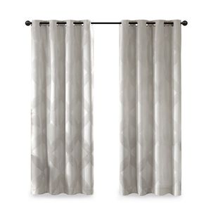 Pannello Tenda Oscurante Totale in Jacquard Lavorato a Maglia Ogee, Pezzo Singolo, per Decorazioni Domestiche - Product Image 4