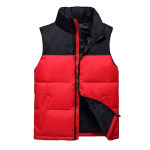 Custom Winter Fashion Stand Collar Thicken Cotton Warm Plain Sports Coats Puffer Padded Puffer <b>Vest</b> Jacket <b>Men's</b> <b>Vests</b> - Product Image 4