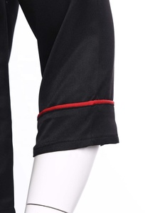 Chaqueta de Chef con ribete contrastante para hombre, abrigo de cocinero, ropa de abrigo, uniforme de cocina para restaurante, para Hotel, cafetería, panadería, cantina, cocina, hornear - Product Image 4