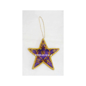 Latest Product and Best Quality Fabric Item Palm <b>Tree</b> Shape With Beaded And Zari Embroidery Work For Decorative Hanging Ornament - Product Image 2