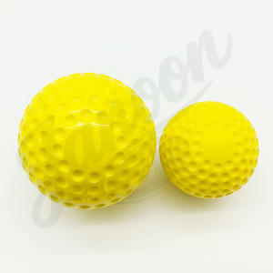 Balles à fossettes personnalisées et durables pour l'entraînement sportif, balles de cricket et de baseball, fournisseur en gros, balle d'entraînement à fossettes écologique - Product Image 4