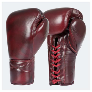 Guantes de Boxeo de Cuero Vacuno de Primera Calidad, Diseño Nuevo 2026, Cierre con Cordones, Diseño de Logotipo Personalizado, 100% Cuero - Product Image 5