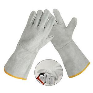 Gants de travail en cuir pour barbecue, résistant à la chaleur et au feu, coupe, jardinage, poignées d'animaux, pour Grill - Product Image 2