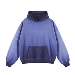 เสื้อฮู้ดผู้ชายสไตล์วินเทจพิมพ์ลายตามสั่ง ผ้าฝ้ายฟอกสี ทรงปกติ สำหรับเล่นกีฬาและวิ่งจ๊อกกิ้ง - Product Image 6