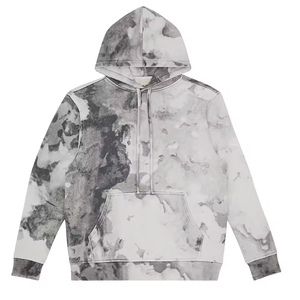 Men's Oversized Hooded Sweatshirt Tie-Dye Print Casual Knitted Pocket Design Autumn Wear Men's Hoodies & Sweatshirts - Product Image 4
