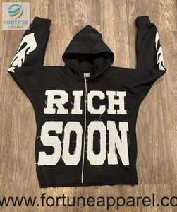 เสื้อฮู้ดดี้ผู้ชายแบบกำหนดเองขายส่ง ผ้าฝ้าย 100% ปักลาย สำหรับฤดูหนาว มีเชือกผูก ป้องกันลม ระบายอากาศได้ดี - Product Image 3