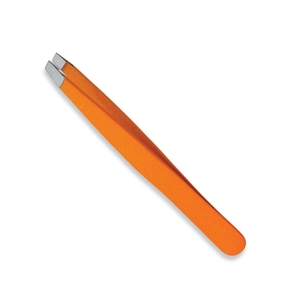 Pinzas para Cejas Color Naranja con Punta Inclinada, Herramienta de Precisión para Depilación y Cuidado Personal - Product Image 4
