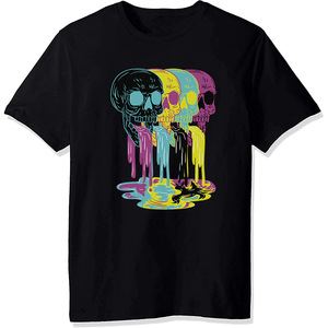 T-shirt blanc à col rond et manches courtes pour homme, coupe classique, couleur unie, en jersey de coton tricoté, design uni - Product Image 3