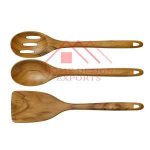 2025 Couverts de service à salade en bois de manguier naturel écologique et en bois d'acacia à vendre ensemble de spatules en bois pour Table à dîner - Product Image 3