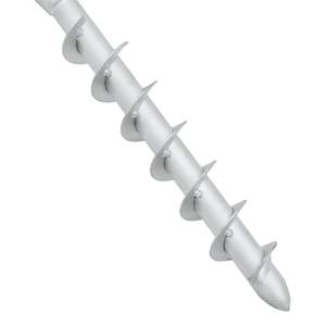 Base de parasol enterrée en acier avec tige 6.3 "x 6.3" x 20.5 "pour parapluies et bases de patio - Product Image 4