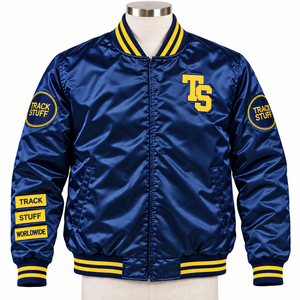 Vente directe usine Nouvelle Arrivée Blouson matelassé homme à manches longues en toile avec col montant, personnalisable sur le devant, prix de gros Hiver - Product Image 4