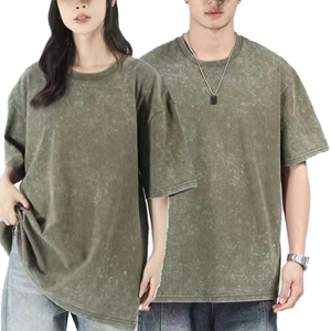 Camisetas de Alta Calidad 100% Algodón con Hombros Caídos para Hombre, Ecológicas, 220gsm, Anti-Pilling, para Gimnasio, Running, Oversize, Lisas - Product Image 3