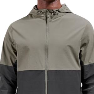 Chaqueta Cortavientos Técnica de Invierno con Capucha, Bloques de Color en la Parte Delantera, Gruesa, Transpirable, Resistente al Agua, con Media Cremallera para Deportes al Aire Libre - Product Image 3
