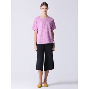 Camiseta de encaje elegante y cómoda para mujer Etiqueta de compras de TV coreana - Product Image 1