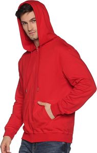 Mens Cotton Zip Up <b>Hoodie</b> <b>Plain</b> Custom Logo Sweatshirt Warm Winter Casual Outerwear Premium Quality Manufacturer Supply - Product Image 3