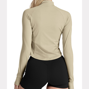 ZYLO INDUSTRIES OEM ODM Women's Active Wear <b>Yoga</b> Gym Fitness <b>Jacket</b> Quick-Drying Four-Way Stretch Spandex/Polyester 220g Front - Product Image 2