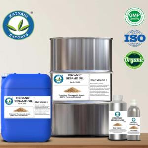 Huile de Sésame Vierge Biologique Pressée à Froid de Qualité Supérieure pour Formulations de Parfumerie de Luxe – Vente en Gros B2B – Exportateur d'Inde - Product Image 2