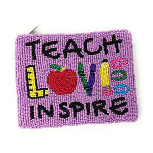 Monedero con Cuentas Hecho a Mano, Diseño Personalizado para Maestros, Monedero con Cremallera, Bolsa de Regalo para Mujeres y Niñas, Uso Escolar, Compacto, Portátil y Creativo - Product Image 5