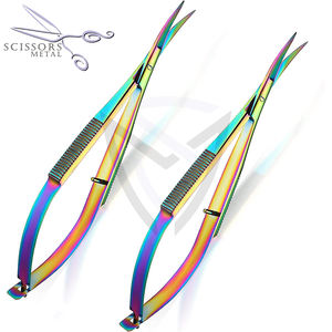 Nouvel Arrivage Ciseaux à Sourcils Courbés pour Micro-Cils en Acier Inoxydable de Qualité Chirurgicale, Ciseaux à Ongles Tranchants, Marque Privée Beauté - Product Image 4