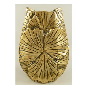 Aluminum Handmade Modern Gold Polish Flower <b>Vase</b> with Floral Design for Festive Occasion Tabletop Centerpiece <b>Decor</b> - Product Image 1