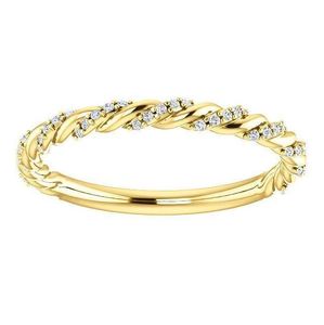 Anillo de Boda Clásico Trenzado con Moissanita Tallada en Plata de Ley 925, Apilable, para Novia, Aniversario, Fiesta, Anillo de Promesa, Elegante Regalo para Ella - Product Image 1