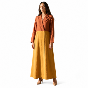 Stylish Contrast Abaya Dress for Women Elegant Islamic Dubai <b>Kaftan</b> <b>Long</b> Sleeve | Modest Maxi Wear 2026 Boutique Fashion Apparel - Product Image 1
