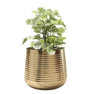 Maceta Decorativa de Metal Artística para Interiores y Exteriores, Contenedor para Flores, Decoración para Hogar, Jardín y Balcón - Product Image 1