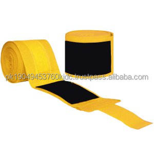 Guantes de boxeo de algodón elásticos de medio dedo para hombres y mujeres para Muay Thai y envoltura de mano, guantes interiores, equipo de protección - Product Image 2