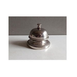 Campana de Mesa de Aluminio Estilo Antiguo, Campana de Mesa de Aluminio Vintage para Restaurante, Oficina, Cocina, con Botón de Presión Manual - Product Image 1