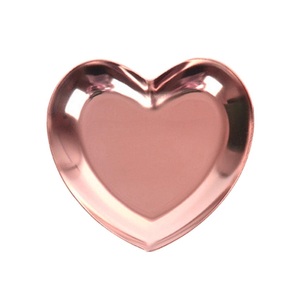 Rose Gold Stainless Steel Tea Fruit <b>Tray</b> Dish Plate Cosmetic Jewelry Storage <b>Tray</b> Multipurpose Home Garden Serving - Product Image 1