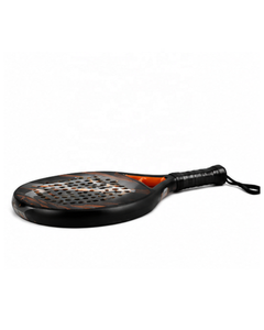 Hot Selling Teardrop Shape 12K 18K Carbon Fiber Padel Tennis Racket Professional High Strength Textured Surface Paddle Racquets - Product Image 4