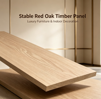 Furniture Grade Red Oak Timber Board Stable & Durable for Indoor Decoration