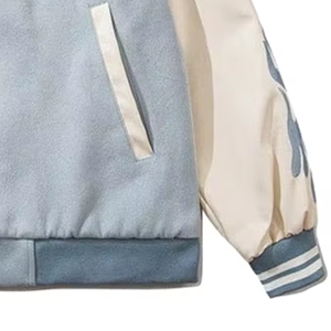 Veste de Baseball Homme Personnalisée ODM/OEM de Haute Qualité, Style Letterman, avec Écussons Gaufrés, 100% Polyester, Hiver - Product Image 6